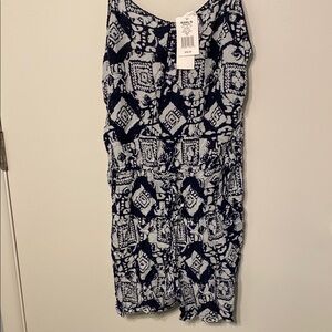 Ultra Pink Blue and White romper